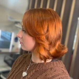 Copper red Wella hair colour at Hair Creations Salon, Dublin