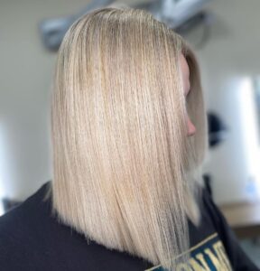 Icy blonde Wella hair colour at Hair Creations Salon in Dublin